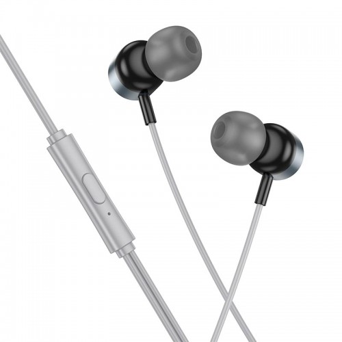 Навушники Hoco Power metal universal earphones with microphone M122 black
