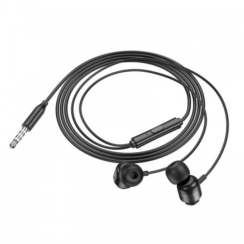 Навушники Hoco Power metal universal earphones with microphone M122 metal-grey