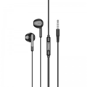 Навушники HOCO Glory universal earphones with microphone M123 black