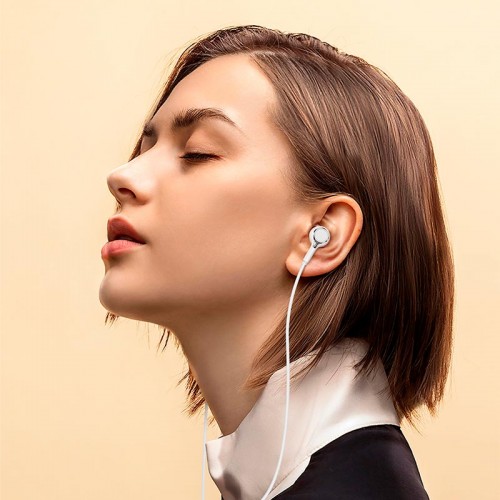 Наушники Borofone Miller universal earphones with microphone BM90 white