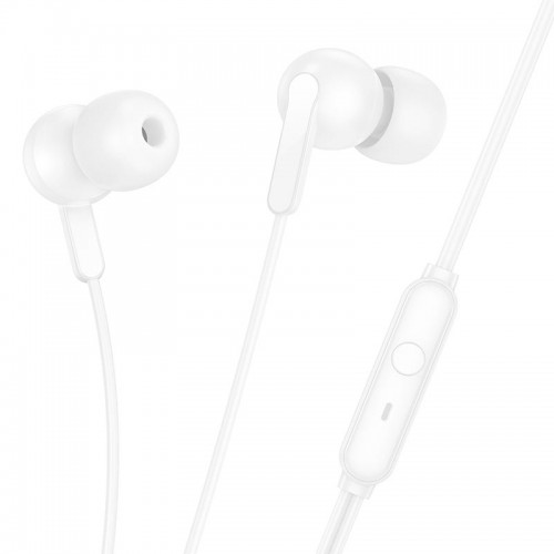 Навушники HOCO Wide universal earphones with microphone M124 white