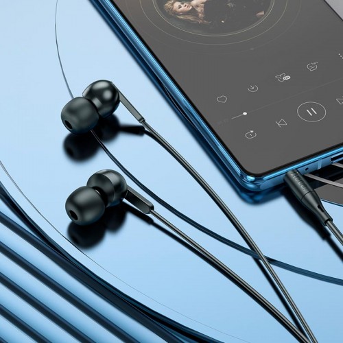 Навушники HOCO Wide universal earphones with microphone M124 white