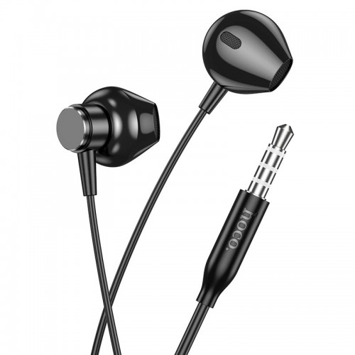 Навушники Hoco Smart metal universal earphones with microphone M125 metal-grey