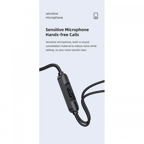 Навушники USAMS In-Ear Earphone US-SJ594 EP-47 |3.5mm| white