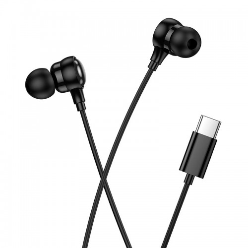 Навушники HOCO Benevolent універсальні цифрові earphones with microphone M116 |1.2m, Type-C| black