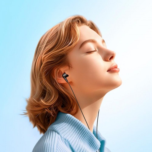 Навушники HOCO Enjoy універсальні цифрові earphones with microphone Type-C M97 |1.2M, Wire control| black