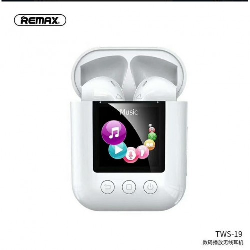 Навушники Bluetooth REMAX Digital Player TWS-19 |BT5.0, IPX4| white
