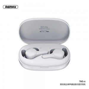 Навушники Bluetooth REMAX True TWS - 6 Hi-Fi |BT5.0, 4hours| white