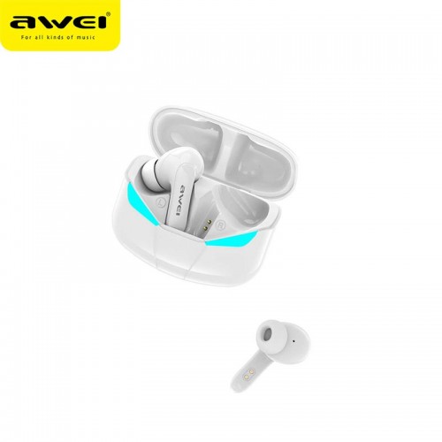 Навушники Bluetooth AWEI T35 Gaming TWS earphone |BT5.0, 35/400mAh, 5Hours| white