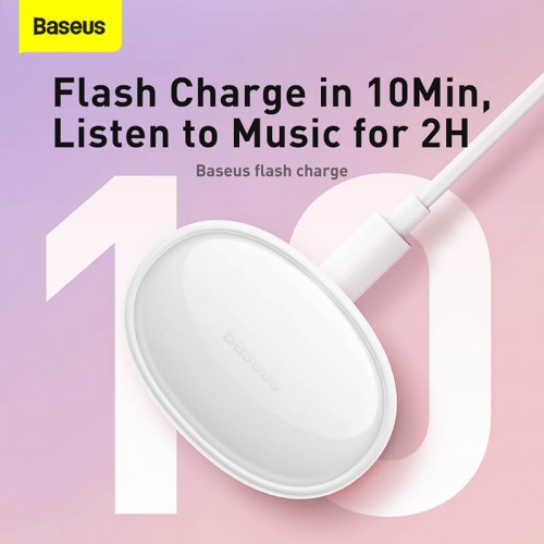 Навушники Baseus True Wireless Earphones Bowie E2 |BT5.2, 40/300mAh, 5H, Location, OTA| (NGTW090001) pink