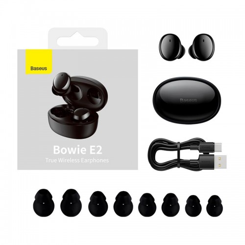 Навушники Baseus True Wireless Earphones Bowie E2 |BT5.2, 40/300mAh, 5H, Location, OTA| (NGTW090001) purple