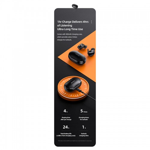 Навушники Bluetooth USAMS TWS Earbuds LX08 |BT5.0, 30/300mAh, 4h| black