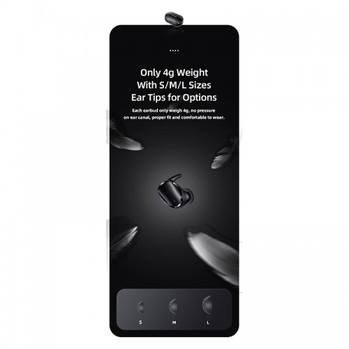 Навушники Bluetooth USAMS TWS Earbuds LX08 |BT5.0, 30/300mAh, 4h| black