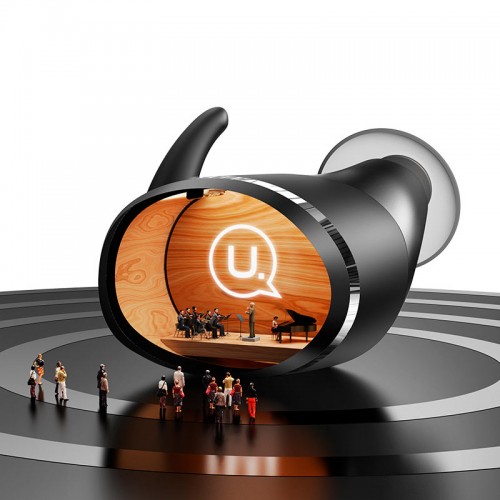 Навушники Bluetooth USAMS TWS Earbuds LX08 |BT5.0, 30/300mAh, 4h| black