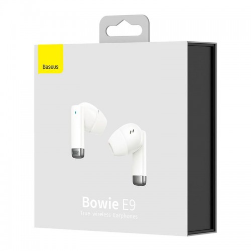 Навушники BASEUS True Wireless Earphones Bowie E9 |BT5.3, 40/400mAh, 5h| (NGTW120002) white
