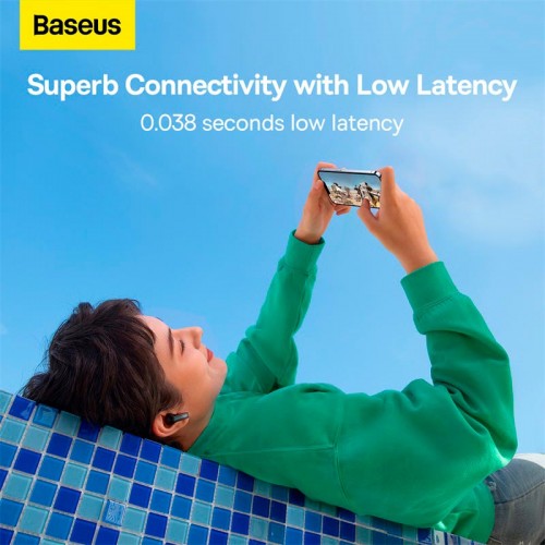 Навушники BASEUS True Wireless Earphones Bowie M2 |BT5.2, ANC, 40/400mAh, 5h| (NGTW140002) white