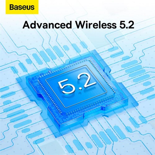 Навушники BASEUS True Wireless Earphones Bowie M2 |BT5.2, ANC, 40/400mAh, 5h| (NGTW140002) white