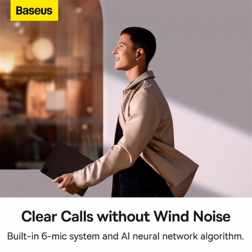 Навушники BASEUS True Wireless Earphones Storm 1 |BT5.2, 50/400mAh, ANC, 5h| (NGTW140201) black