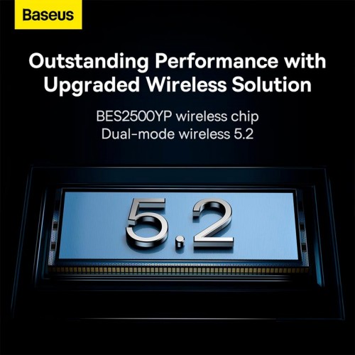 Навушники BASEUS True Wireless Earphones Storm 1 |BT5.2, 50/400mAh, ANC, 5h| (NGTW140201) black