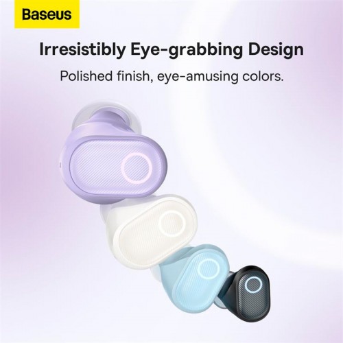 Навушники BASEUS Bowie True Wireless Earphones WM05 |BT5.2, 35/400mAh, ANC, 5h| (NGTW200002) white