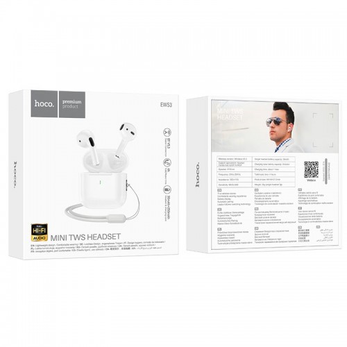 Наушники HOCO Lucky true wireless BT headset EW53 |BT5.3, 30/250mAh, 4h|