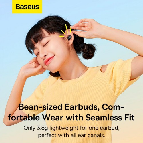 Навушники Baseus Bowie WM02 True Wireless Earphones |BT5.3, 40/300mAh, 5H, Location, OTA| black