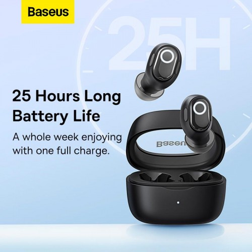 Навушники Baseus Bowie WM02 True Wireless Earphones |BT5.3, 40/300mAh, 5H, Location, OTA| black