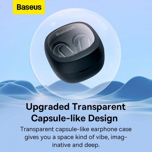 Навушники Baseus Bowie WM02 True Wireless Earphones |BT5.3, 40/300mAh, 5H, Location, OTA| black