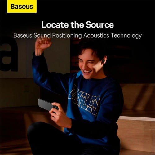 Навушники Baseus Bowie WM03 True Wireless Earphones |BT5.3, 50/500mAh, 8H, Location| black