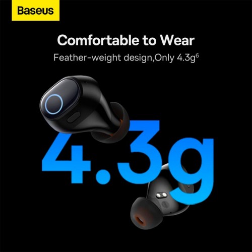 Навушники Baseus Bowie WM03 True Wireless Earphones |BT5.3, 50/500mAh, 8H, Location| black