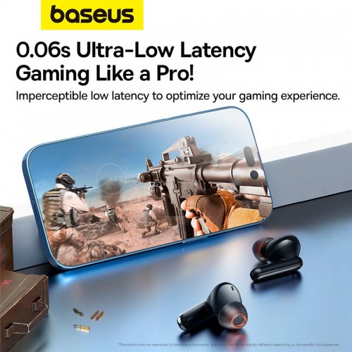 Навушники Baseus Bowie M1 True Wireless Earphones |BT5.2, 35/400mAh, 4.5H, ANC| black