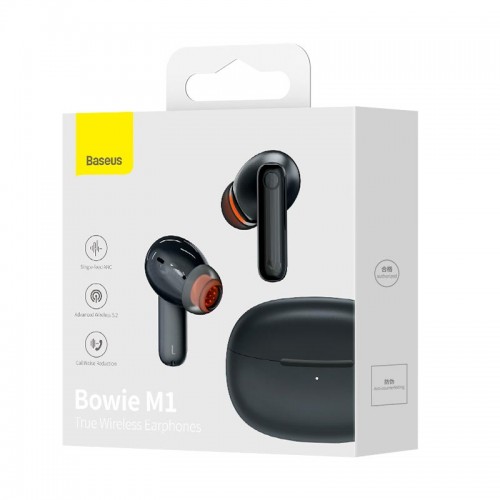 Навушники Baseus Bowie M1 True Wireless Earphones |BT5.2, 35/400mAh, 4.5H, ANC| black