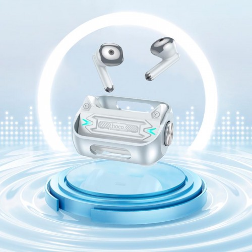Навушники Hoco Trendy true wireless BT gaming headset EW55 |BT5.3, 30/300mAh, 4h| silver