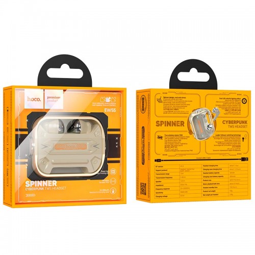 Навушники Hoco Trendy true wireless BT gaming headset EW55 |BT5.3, 30/300mAh, 4h| army-green