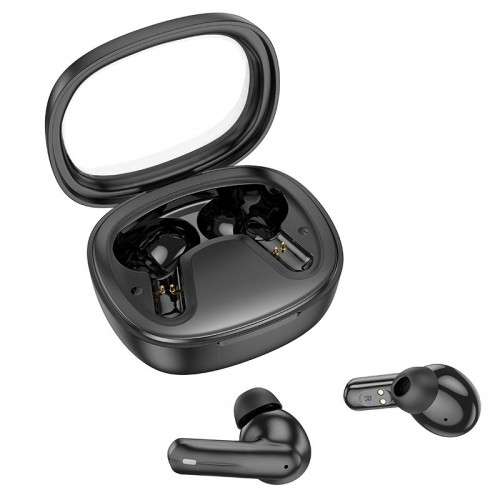 Навушники HOCO Shadow true wireless BT headset EQ6 |BT5.3, 40/320mAh, 7h| Milky white