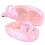 Наушники HOCO Auspicious clip-on true wireless BT гарнитура EW57 |BT5.3, 70/450mAh, 11ч| розовые