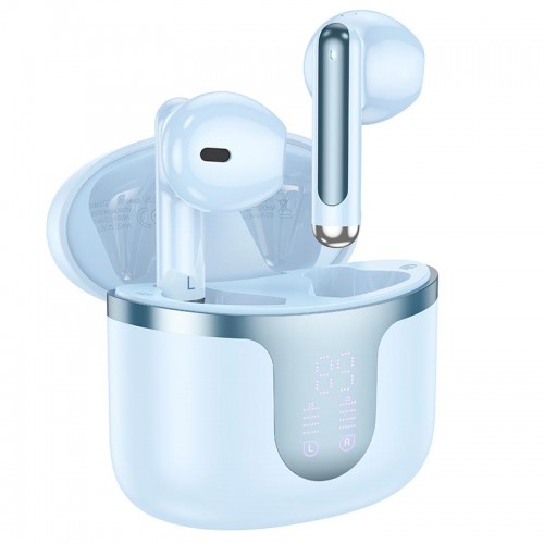 Навушники Hoco Snowflake true wireless BT headset EQ7 |BT5.3, 40/300mAh, 7h| Milky white