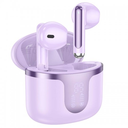 Навушники Hoco Snowflake true wireless BT headset EQ7 |BT5.3, 40/300mAh, 7h| purple