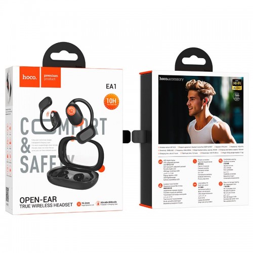 Навушники HOCO Spectrum true wireless BT headset EA1 |BT5.3, 90/500mAh, 10h| Milky white