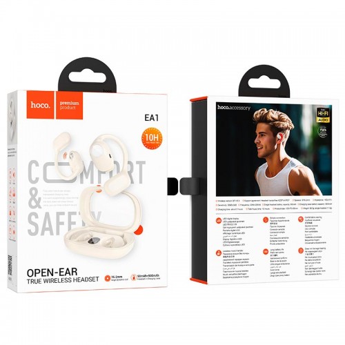 Навушники HOCO Spectrum true wireless BT headset EA1 |BT5.3, 90/500mAh, 10h| grey