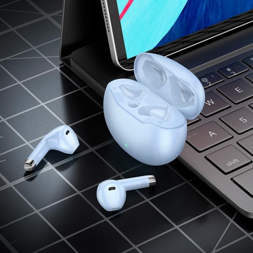 Навушники HOCO June true wireless BT headset EW61 |BT5.3, 40/320mAh, 7h| blue