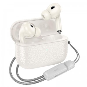 Навушники HOCO Duke true wireless BT headset EQ9 |BT5.3, 7/28h| Milky white