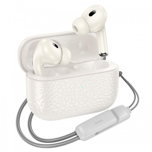 Навушники HOCO Duke true wireless BT headset EQ9 |BT5.3, 7/28h| Milky white