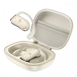 Наушнкі HOCO Graceful open true wireless BT headset EA2 |BT5.3, 60/390mAh, 6h| Milky white