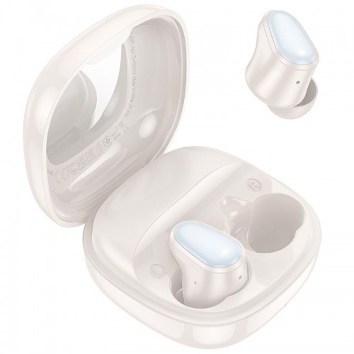 Наушнкі HOCO fun true wireless BT headset EQ13 |BT5.3, 40/400mAh, 7h| Milky white