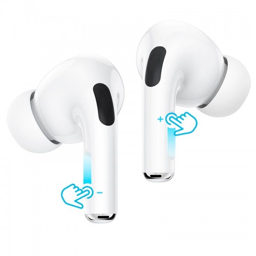 Наушнкі HOCO true wireless ANC noise reduction BT headset EW63 |BT5.3, 7h| white