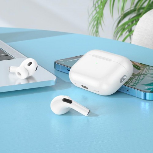 Наушники HOCO true wireless ANC шумоподавляющие BT гарнитура EW63 |BT5.3, 7ч| белые
