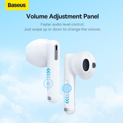 Навушники BASEUS CN Bowie WX5 True Wireless Earphones |BT5.3, 40/400mAh,ENC, 6.5h| white