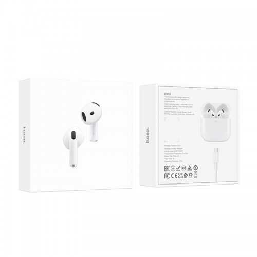 Навушники Hoco True wireless stereo headset EW83 |BT5.4, 30/300mAh, 4h| white