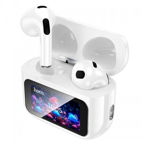 Навушники HOCO Elegant true wireless touch screen BT headset EW81 |BT5.4, 30/300mAh, 4h| white